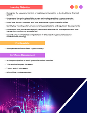 Load image into Gallery viewer, Chainalysis Cryptocurrency Fundamentals Certification (CCFC)